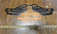Metal Powder Coated Harley Davidson Cycles Sign-