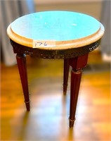 Marble top candle stand