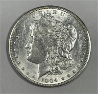 1904-O Morgan Silver $1 About Uncirculated AU