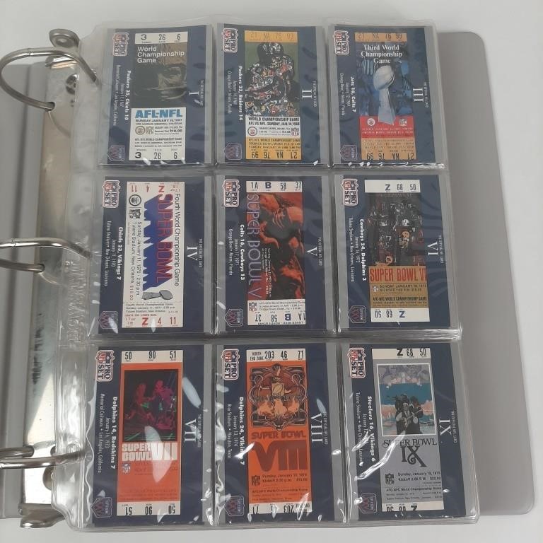 1990 NFL Pro Set Super Bowl Subsets Complete