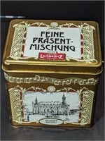 Vtg German Lambertz Christmas Tin Music Box