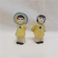 Ceramic Arts Studio Asian Man & Woman Figurines