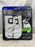 Signature Left Handed Golf Gloves Large 4 Pack