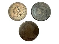 1807 & 1832 US Large Cent Copper Pennies