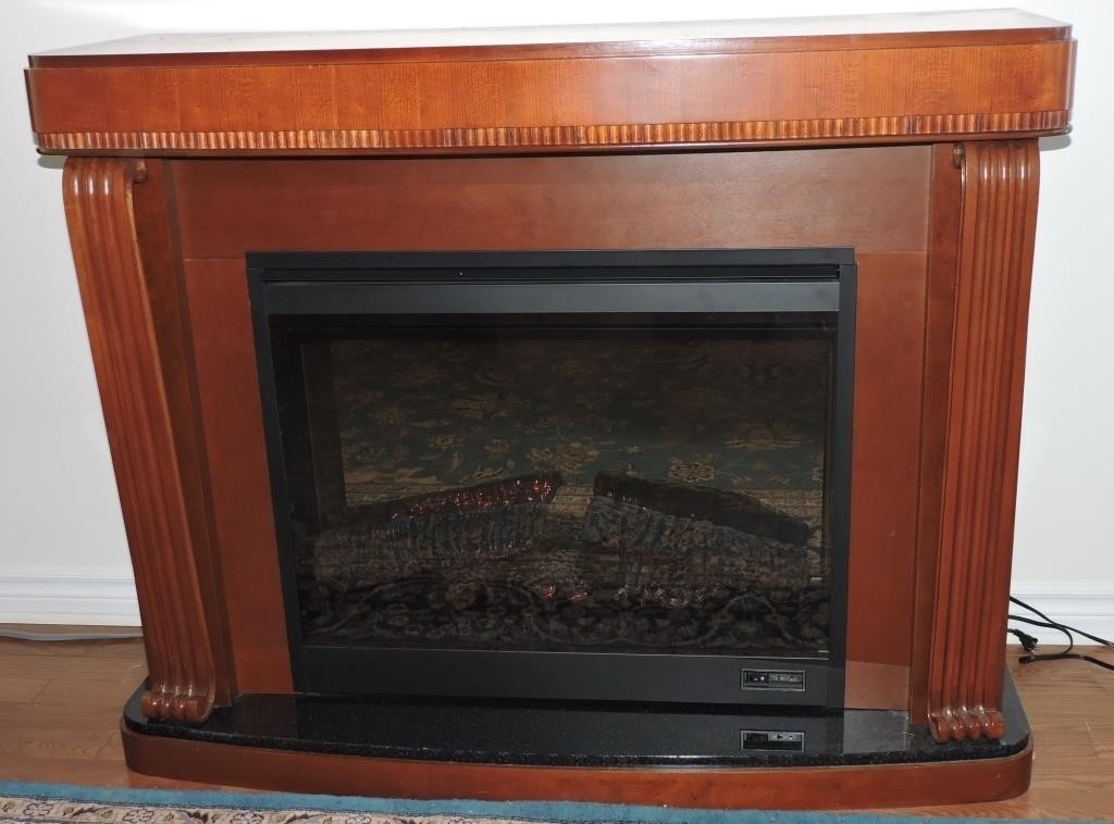 Dimplex Electric Fireplace w Marble Base - Working