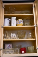 Contents of Kitchen Cabinet ~ Bowls, Clear Dishes