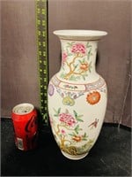 Famille Rose Chinoiserie Painted Vase