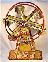Tin litho Hercules windup Ferris wheel, by J.