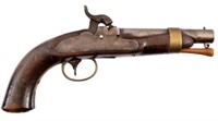 U.S. Navy N.P. Ames Model 1842 No 2 Boxlock Pistol