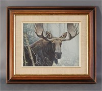 Bull Moose Print by Robert Bateman