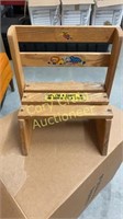 Vintage chair/step stool for kids