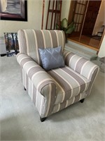 STRIPED ARM CHAIR - SMOKER'S  HOUSE