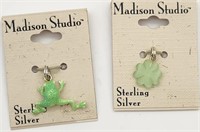 2 Madison Studio Sterling Silver Enamel Charms