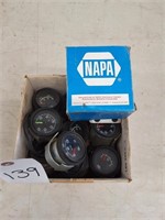 Box of automobile gauges