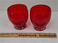Red 5 Inch Votives Candle Holders