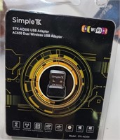 SEALED- Simple TK Dual Wireless USB Adapter