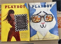 Lot of (2) 1967 Playboy Magazines