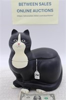 HAND-PAINTED SUKURA CAT COOKIE JAR