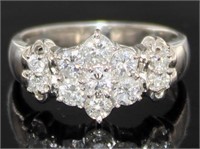 18k Gold/Platinum 2.59 ct Natural Diamond Ring