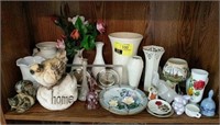 Contents of Shelf-Porcelain & More