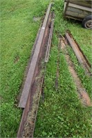 Metal ibeams, scrap metal