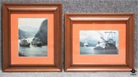 Vintage Nautical Prints / 2 pc