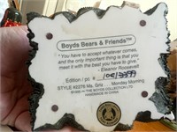 NUMBERED BOYDS BEAR FIGURE