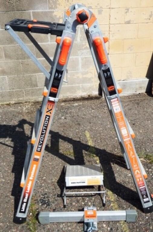 Little Giant 17 Articulated Ladder & Accessories