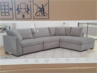 Thomasville - 2 Piece Grey Fabric Sectional (In