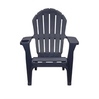 StyleWell Midnight Blue Plastic Adirondack Chair w