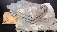 Precious lace and floral bed linens