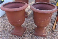 (2) Pottery Planters