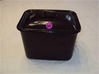Deep Enamelware pan with lid