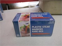 Boxes of Steak Marker: Red and Black