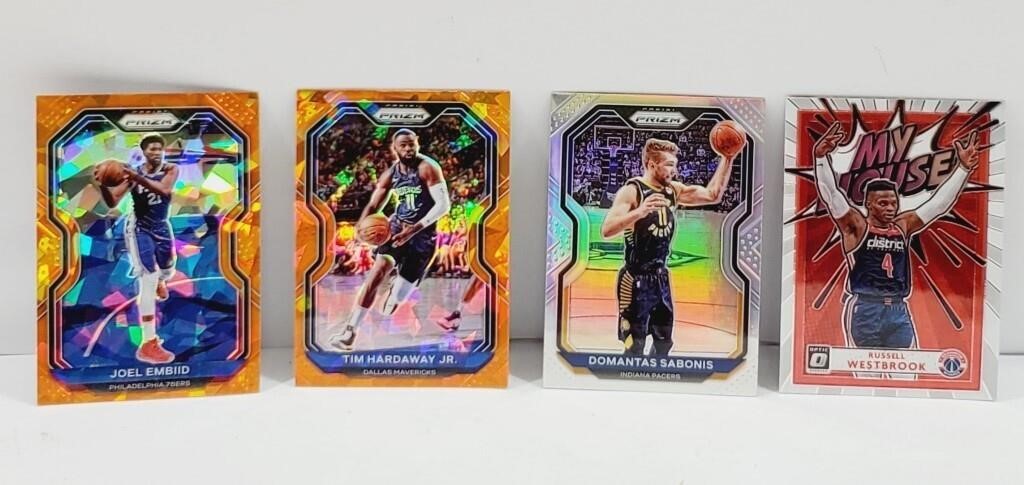 Lot of 4 Basketball Cards