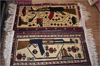 Pair of Military War Rugs