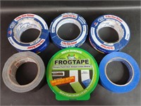Blue Painters Tape, Frog Tape & Silver Duct Tape