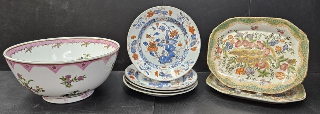 Chinese Porcelain Decorative Dinnerwares Lot