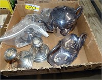 STERLING SILVER CANDLE STICK HOLDERS, OTHER SILVER