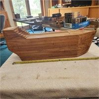 Wooden Boat Model Started