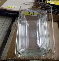 LOT OF GLASS BAKING DISHES