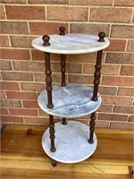 1960s Italian 3 Tier Etagere Side Table