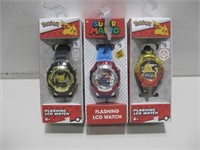 NIP Three Assorted Nintendo Watches