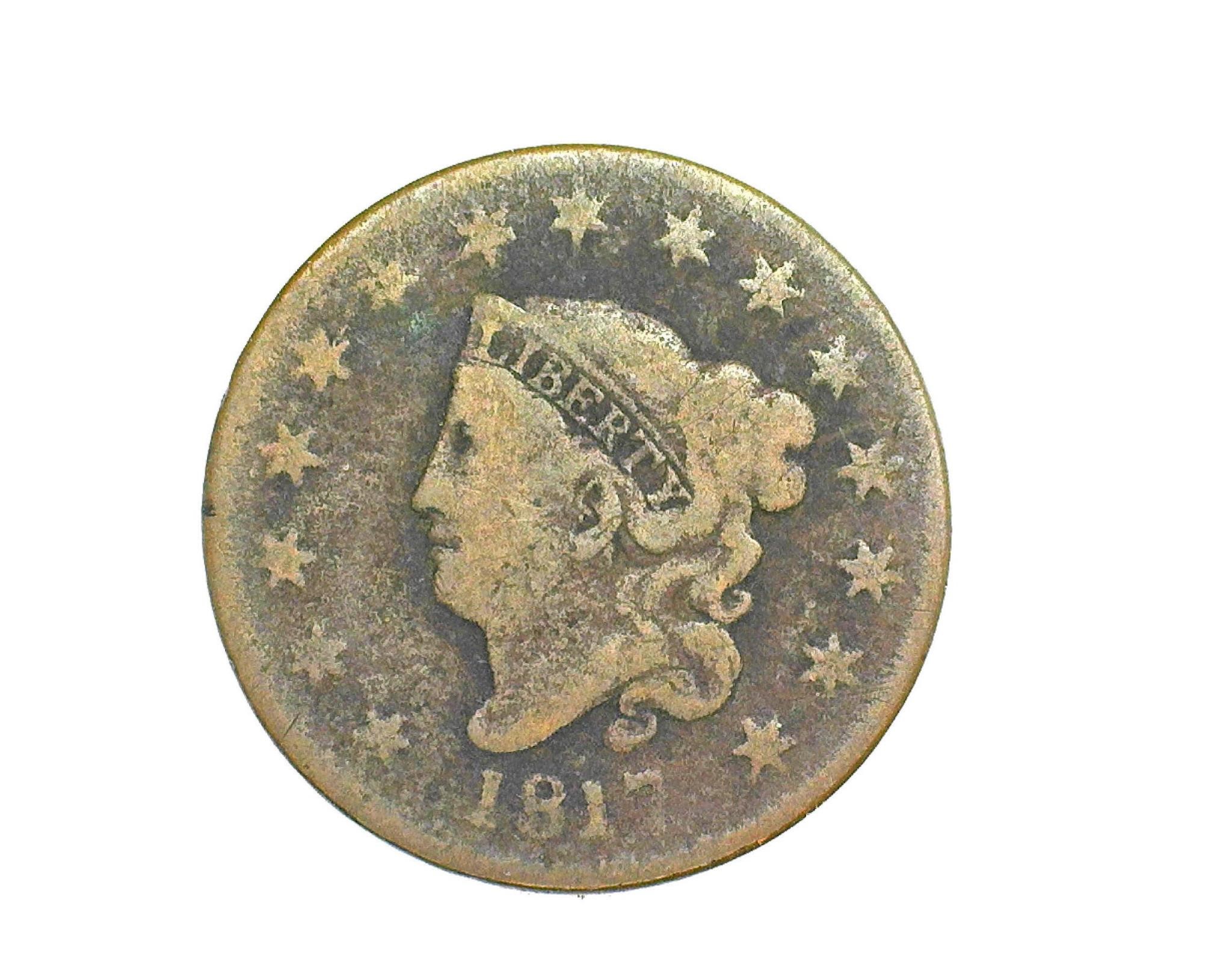 1817 Cent VG 15 Stars