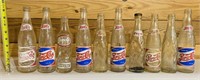 Vintage Glass Pepsi & Grapette Glass Bottle Lot