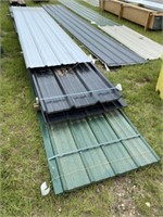 29) 40 - 20' green metal roofing