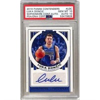 2019 Contenders Luka Doncic Auto/rc Psa 10