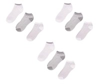 $19 Muk Luks Women's Low Cut Sock, 9 Pair, 6-11