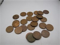 Lot of 25 Unsorted Wheat Pennies