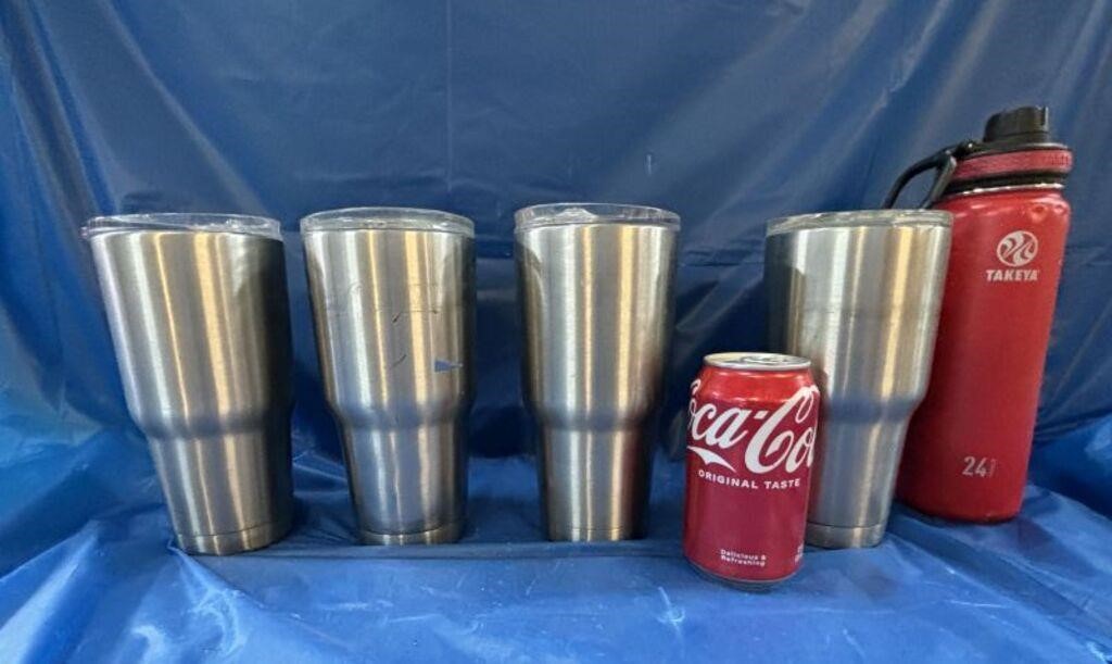 Assorted Insulated Drinking Cups with Lids